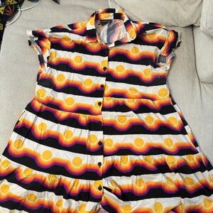 Nooworks Circa print Eloise dress size XL